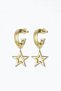 FAME STAR CHARM EARRINGS