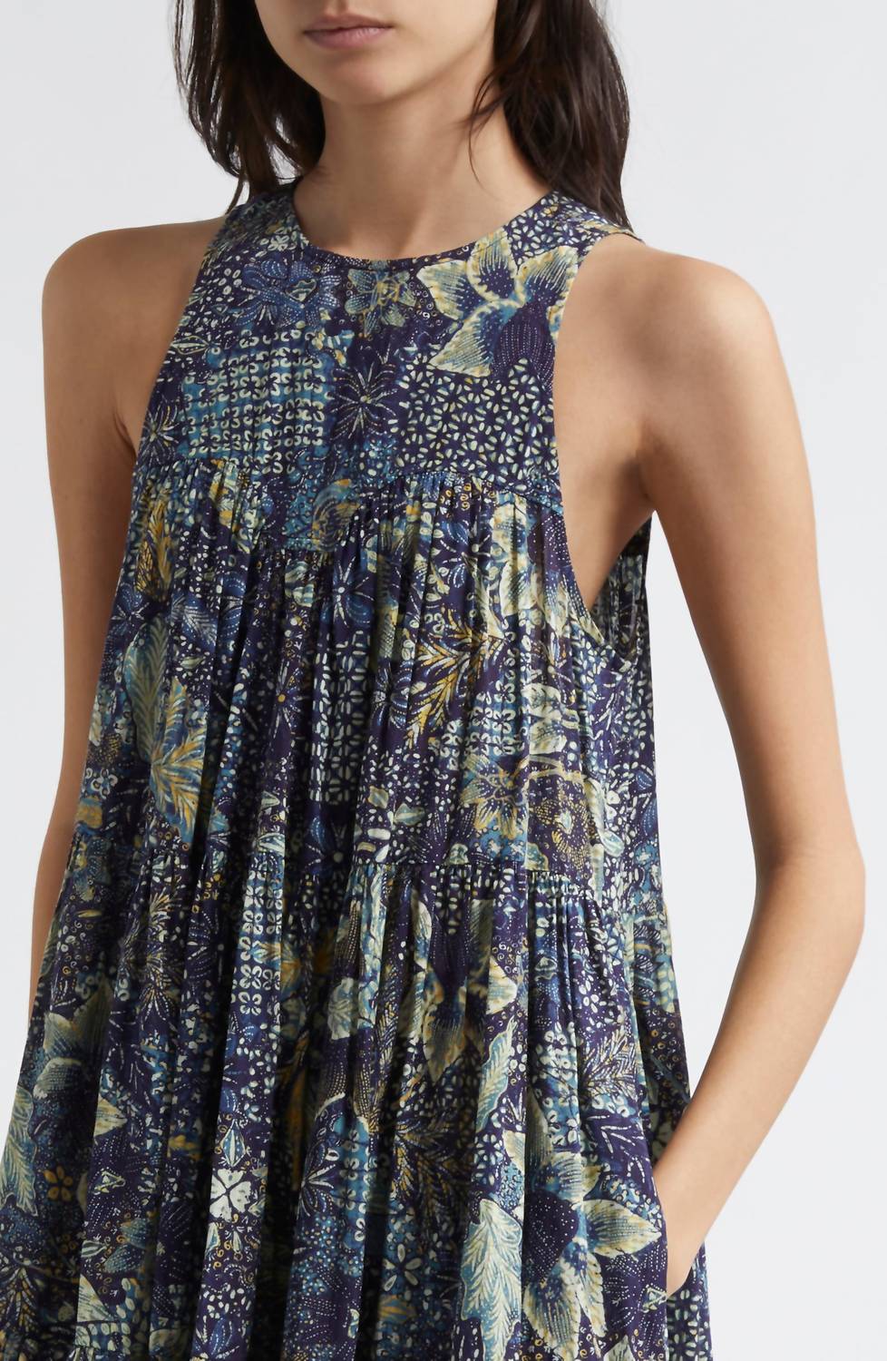 Ulla Johnson Mari Mini Dress in portofino - women's dress - detail view