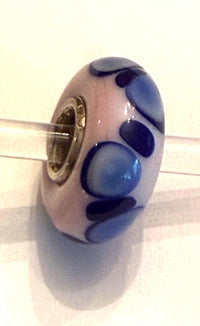 Trollbeads Women's Universal Charm Bead in unique pink blue navy dots - women's item