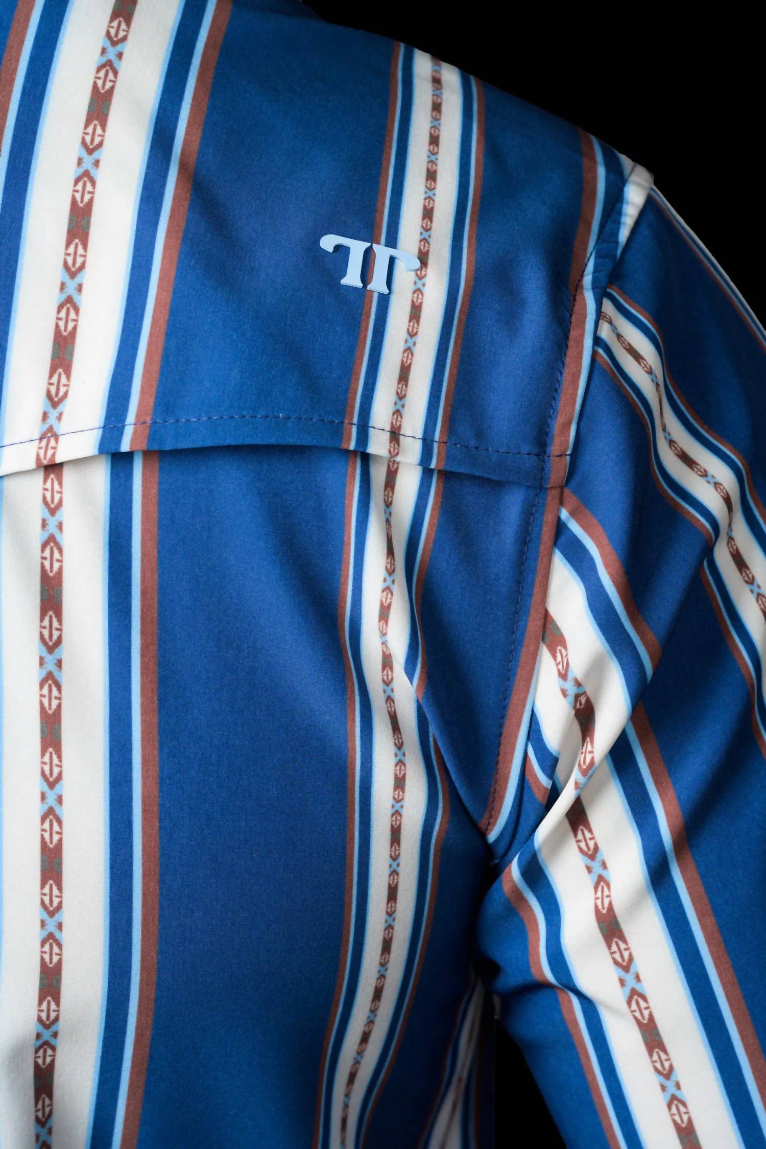 Ferrell Hudson Short Sleeve Snap Shirt in blue - men's t-shirt - view 5