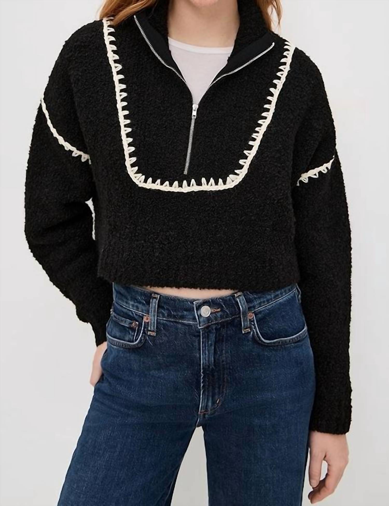 Staud - Cropped Hampton Sweater