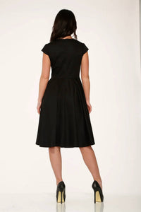 Orchid Bloom - Collar Swing Dress