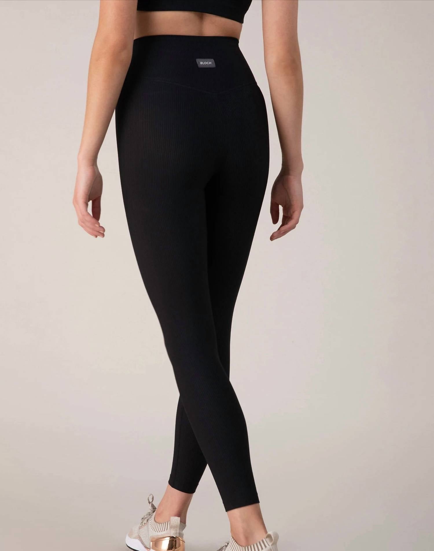 Bloch - Ladies Ebony Ribbed 7/8 Length Leggings