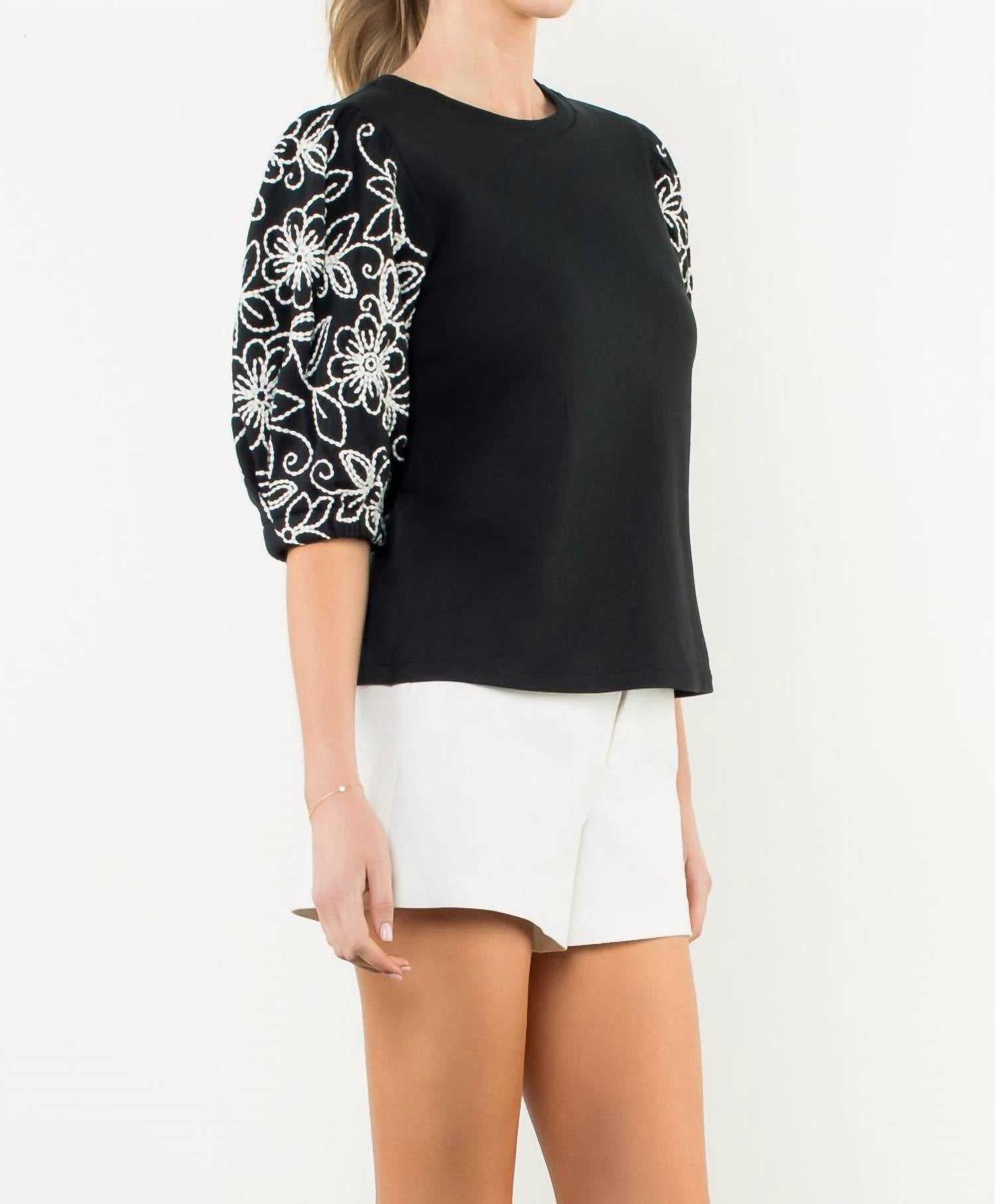 Thml - Puff Sleeve Knit Top