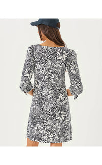 Lilly Pulitzer Cath Mini Dress in onyx lots to spot - women's dress - alternate view