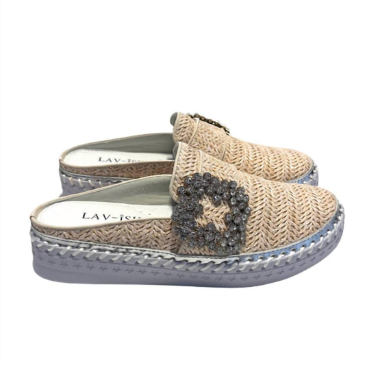 Lav-Ish - Women's Luna Linen Slides