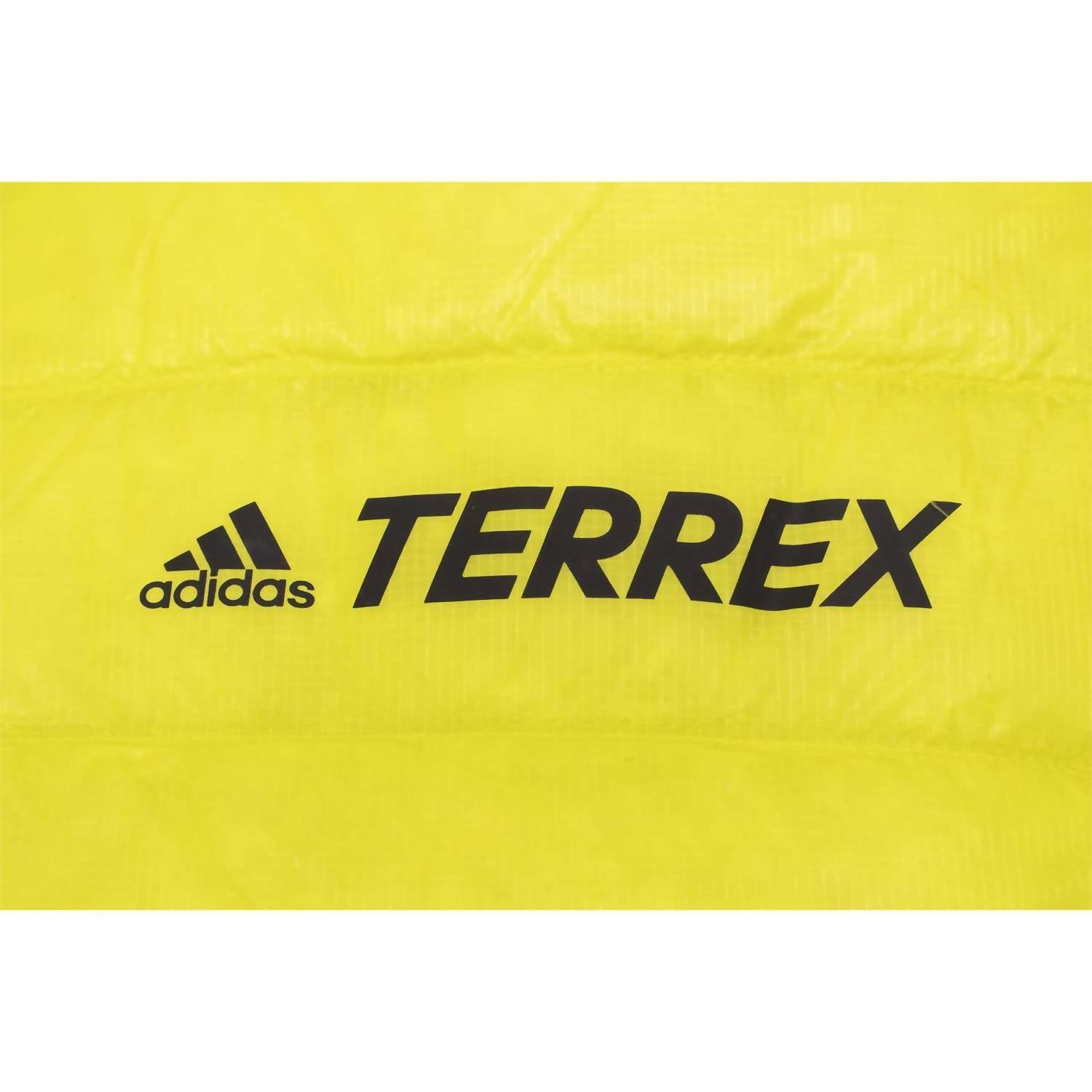 adidas Men's Terrex Myshelter Down Hooded Jacket in acid yellow - men's jacket - view 5