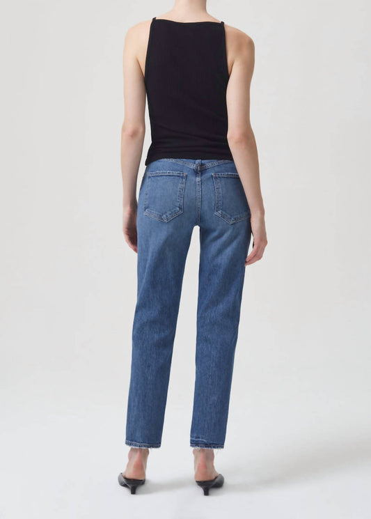 Agolde - Riley Long High Rise Straight Jeans