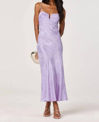 Astr - Tyla Satin Bias-cut Maxi Dress