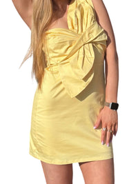 Strut & Bolt - Knotted Flower Bow Mini Dress