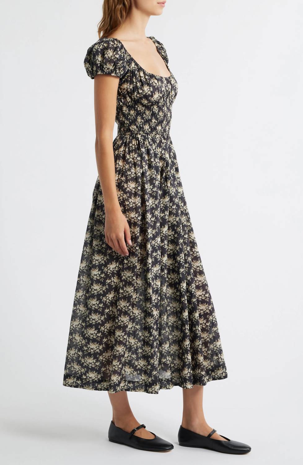 Dôen - Quinley Floral Organic Cotton Midi Dress