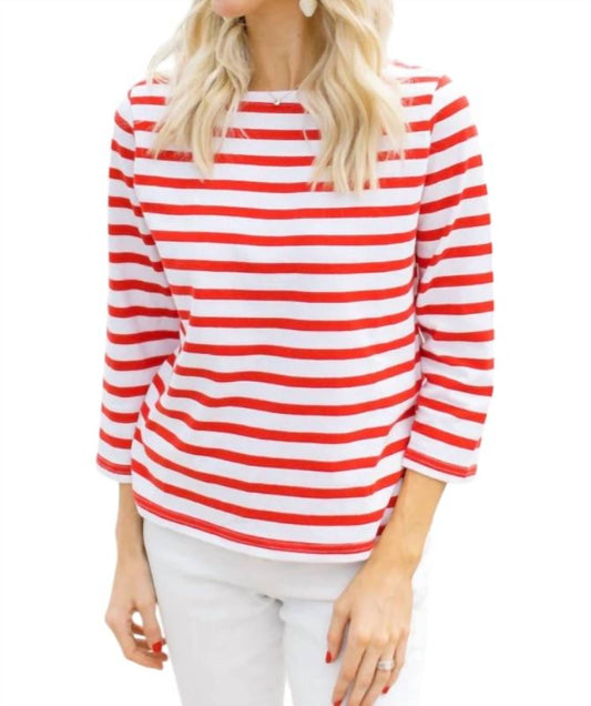 Navybleu - Breton Stripe Shirt