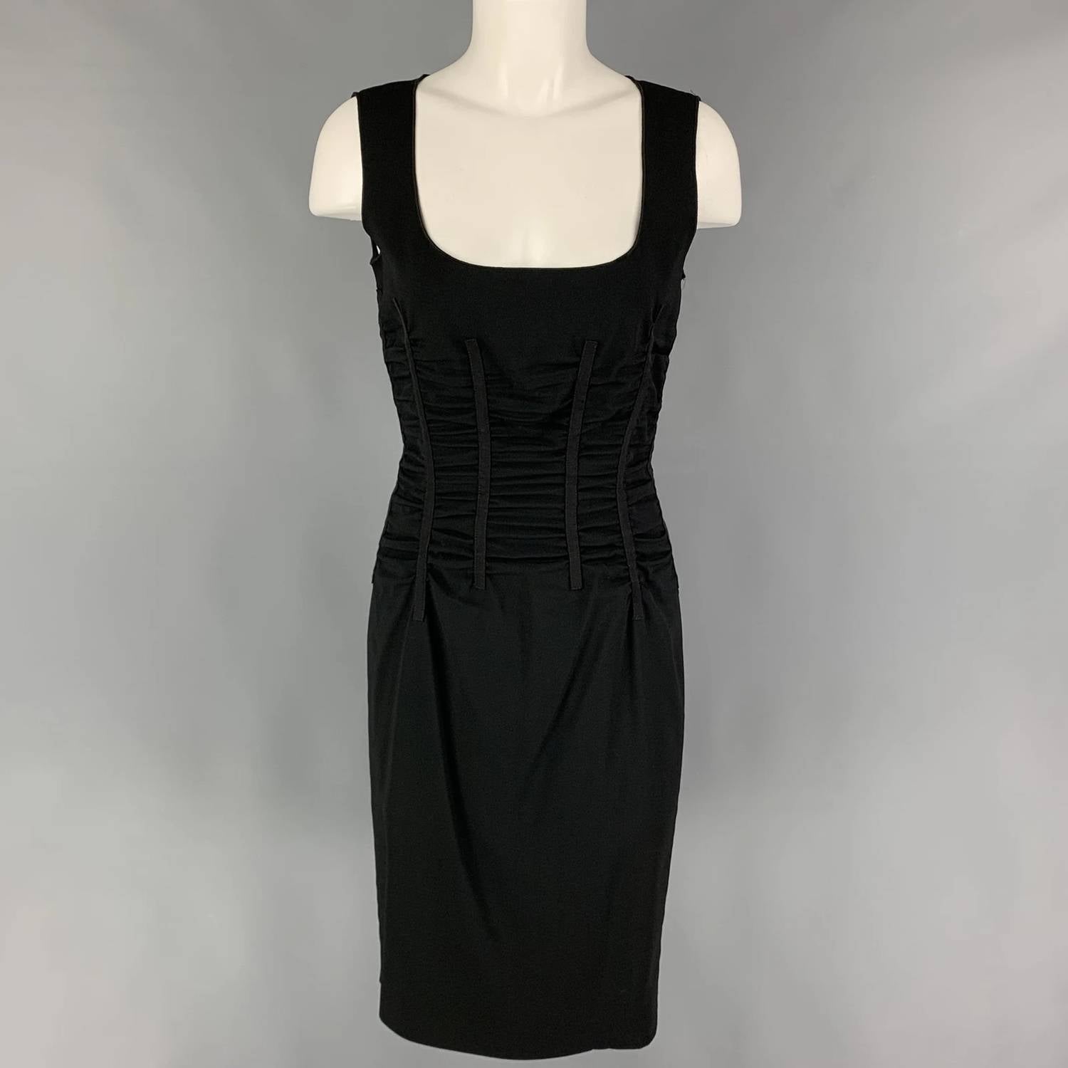 Dolce & Gabbana - Pre-loved Acetate-blend Ruched Cocktail Dress
