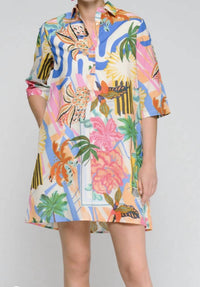 Vilagallo - Palm Tree Print Dress