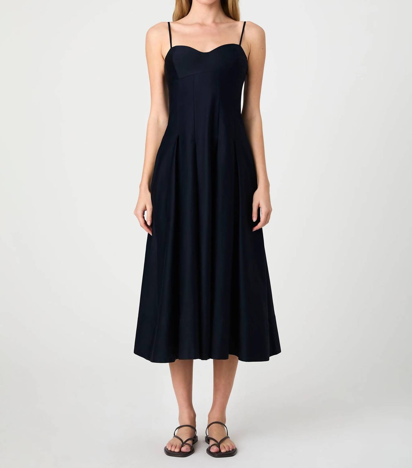 French Connection - Cotton Pleated Midi Dress