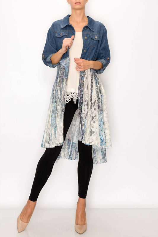 Origami - Denim & Lace Duster