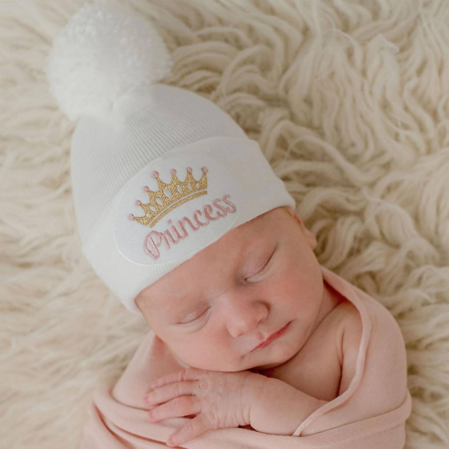 Ilybean - Princess Nursery Hat With Pom Pom