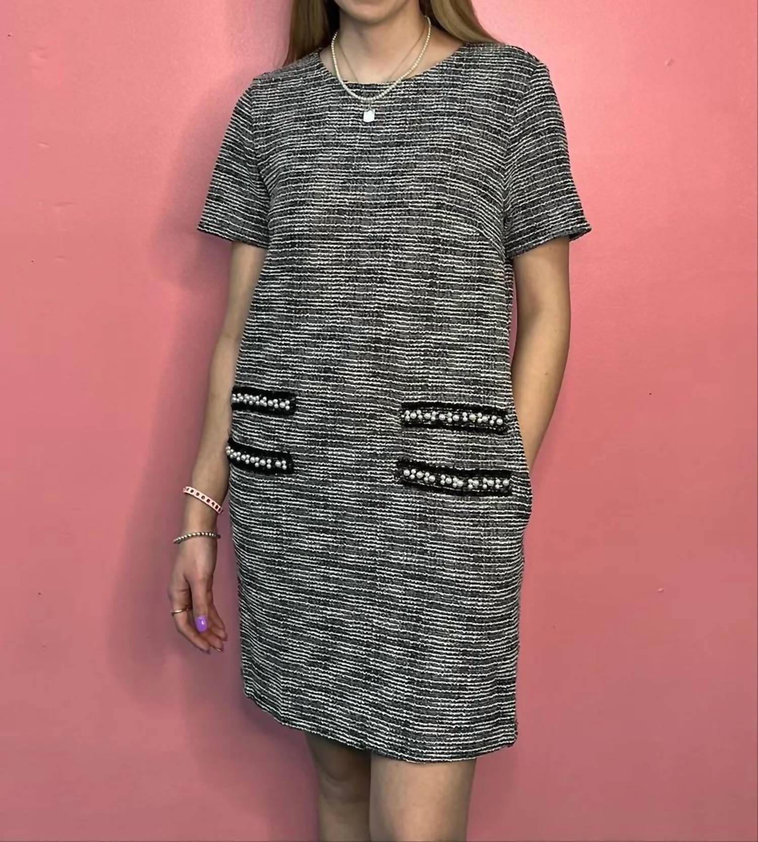 She + Sky - Women's Print Mini Dress With Pockets