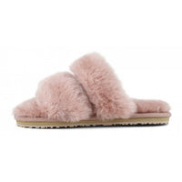 Mou - Women's 2 Stripes Sheepskin Fur Slipper