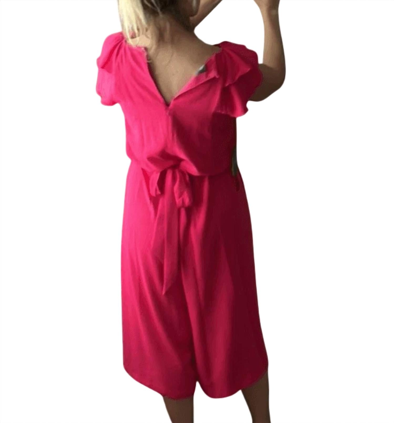Vince Camuto - Blouson Crop Ruffle Sleeve Jumpsuit