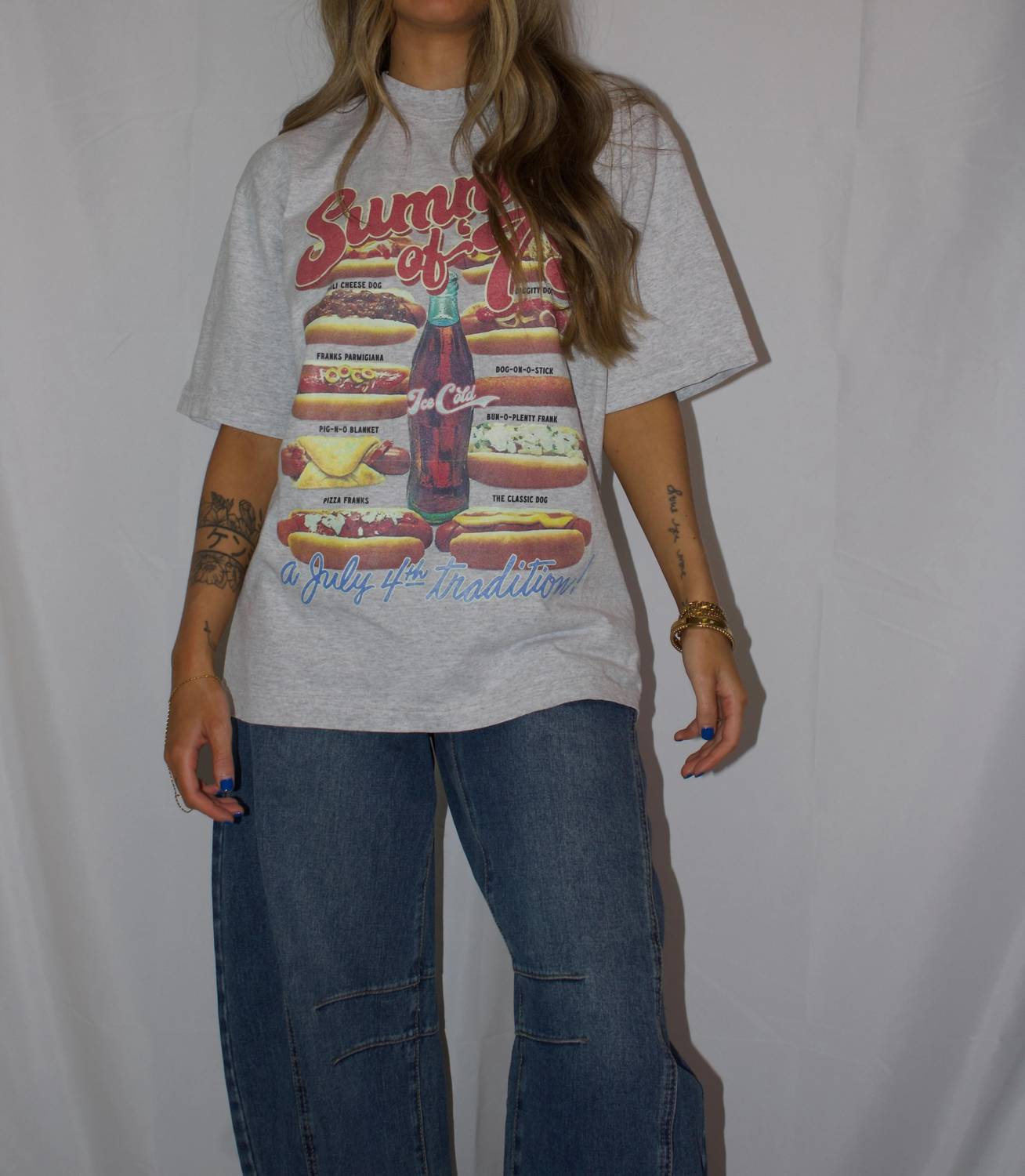 The Clandestine Underground - Summer Of '79 hot Dogs Boxy Cotton T-shirt