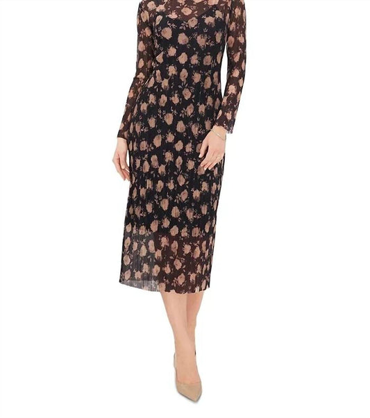 Vince Camuto - Floral Print Midi Dress