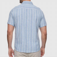 Flags & Anthem - Men's Oceanside Short Sleeve Linen Shirt