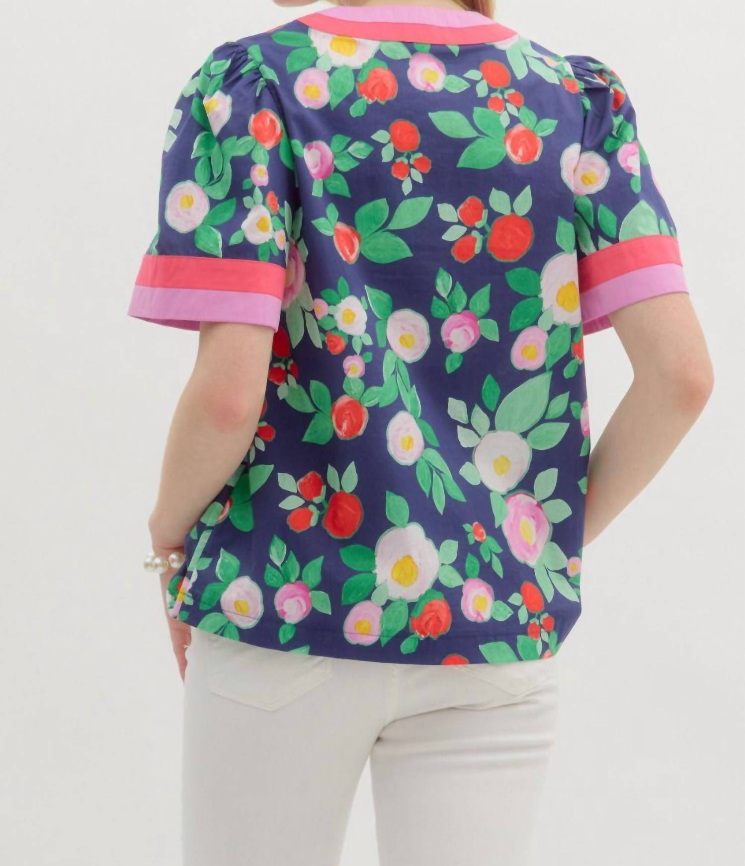 Entro - Rinna Floral Top