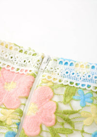 Marlo - Girl's Ellison Embroidered Mini Skirt