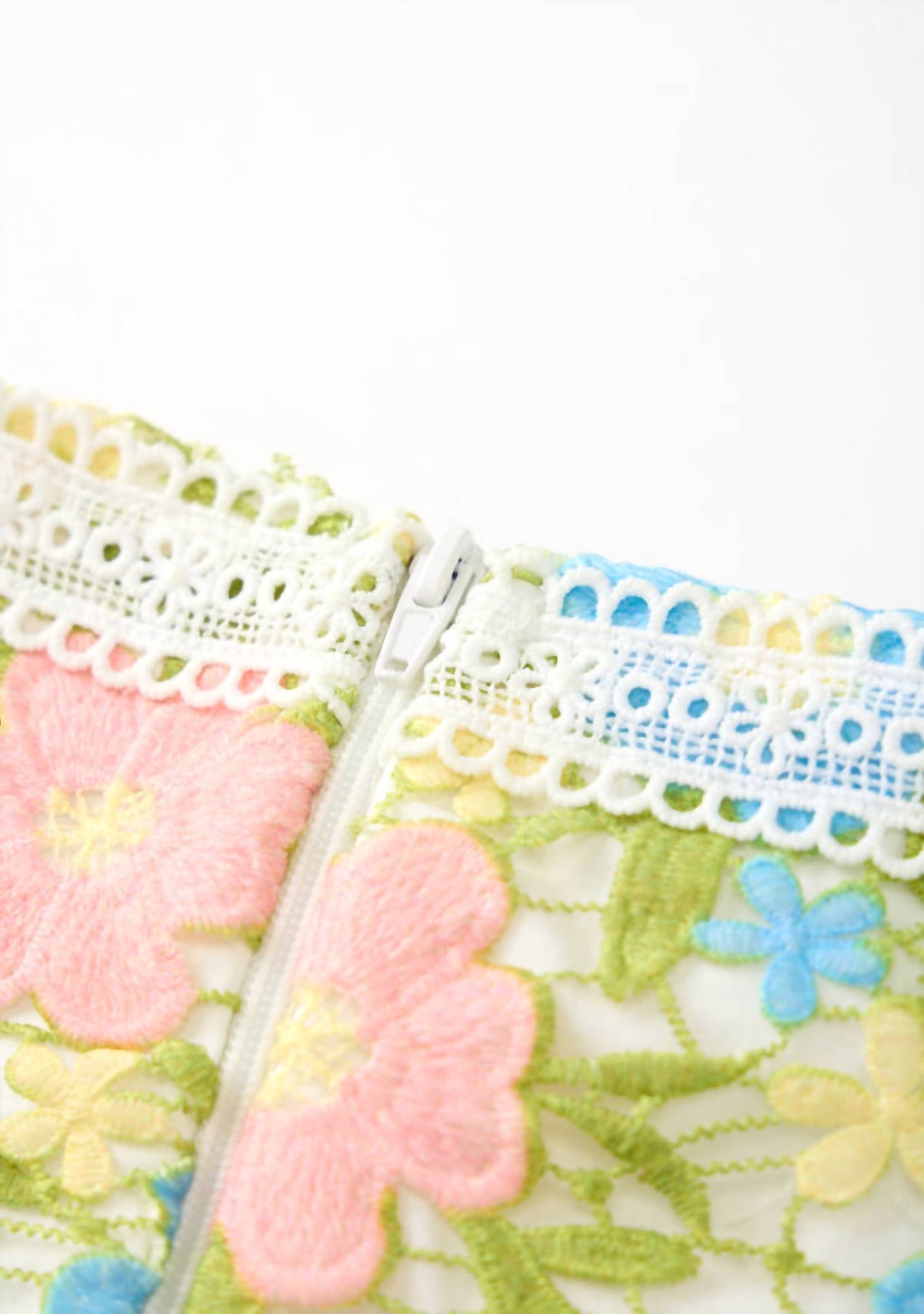 Marlo - Girl's Ellison Embroidered Mini Skirt