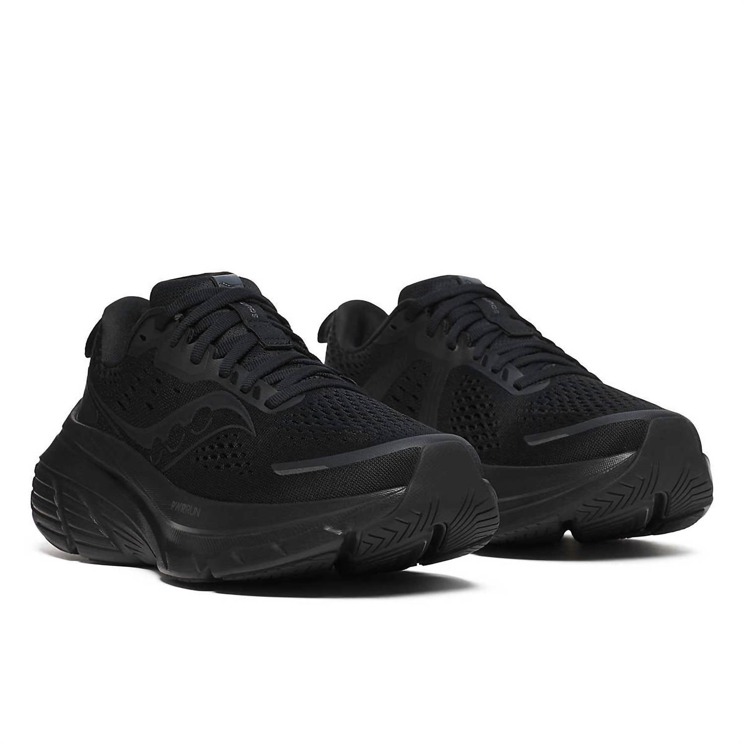 SAUCONY Women's Trainer Guide 18 Shoe in triple black - women's shoe