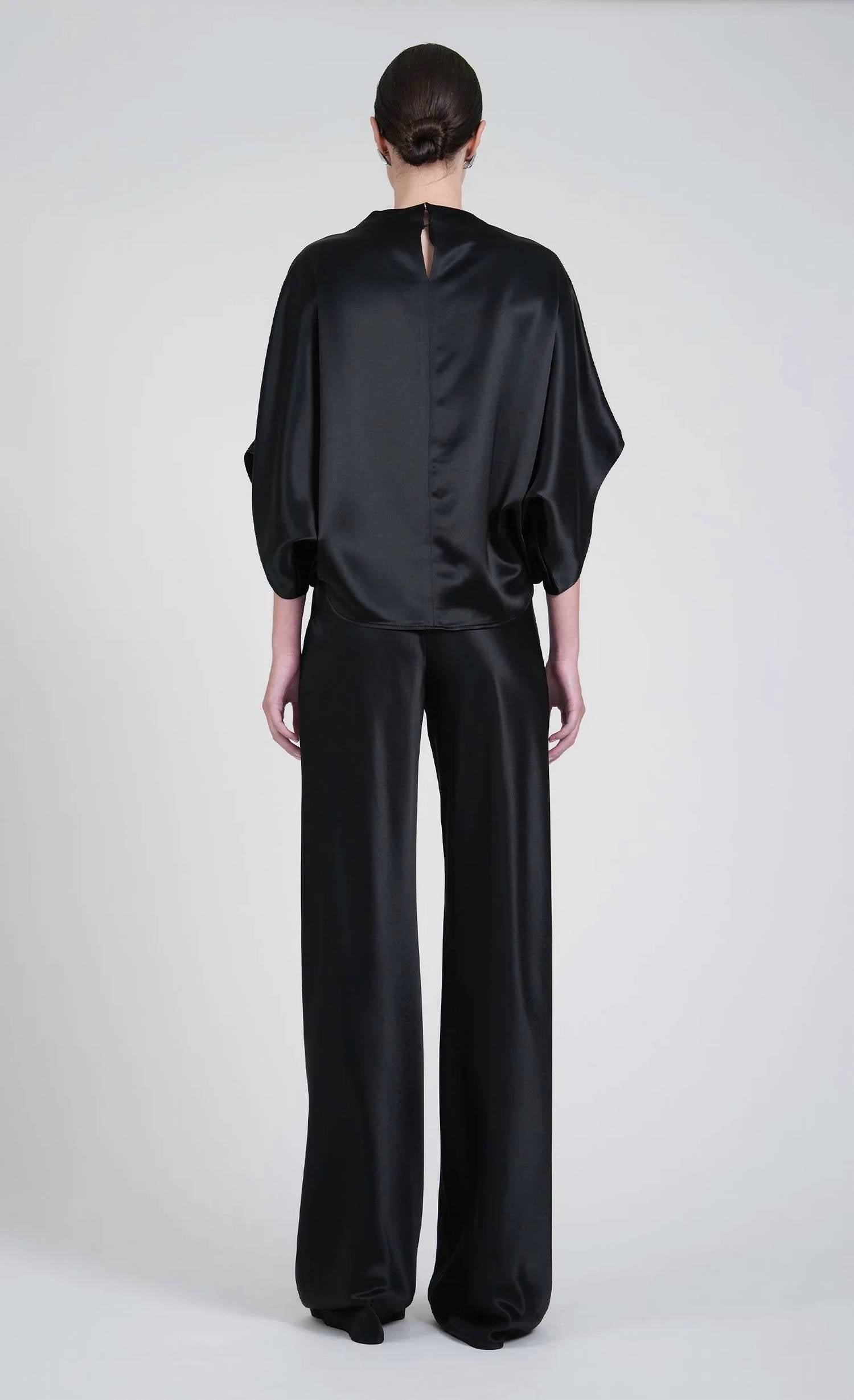 Nonchalant Label - Norma Elastic-waist Silky Trouser Pant