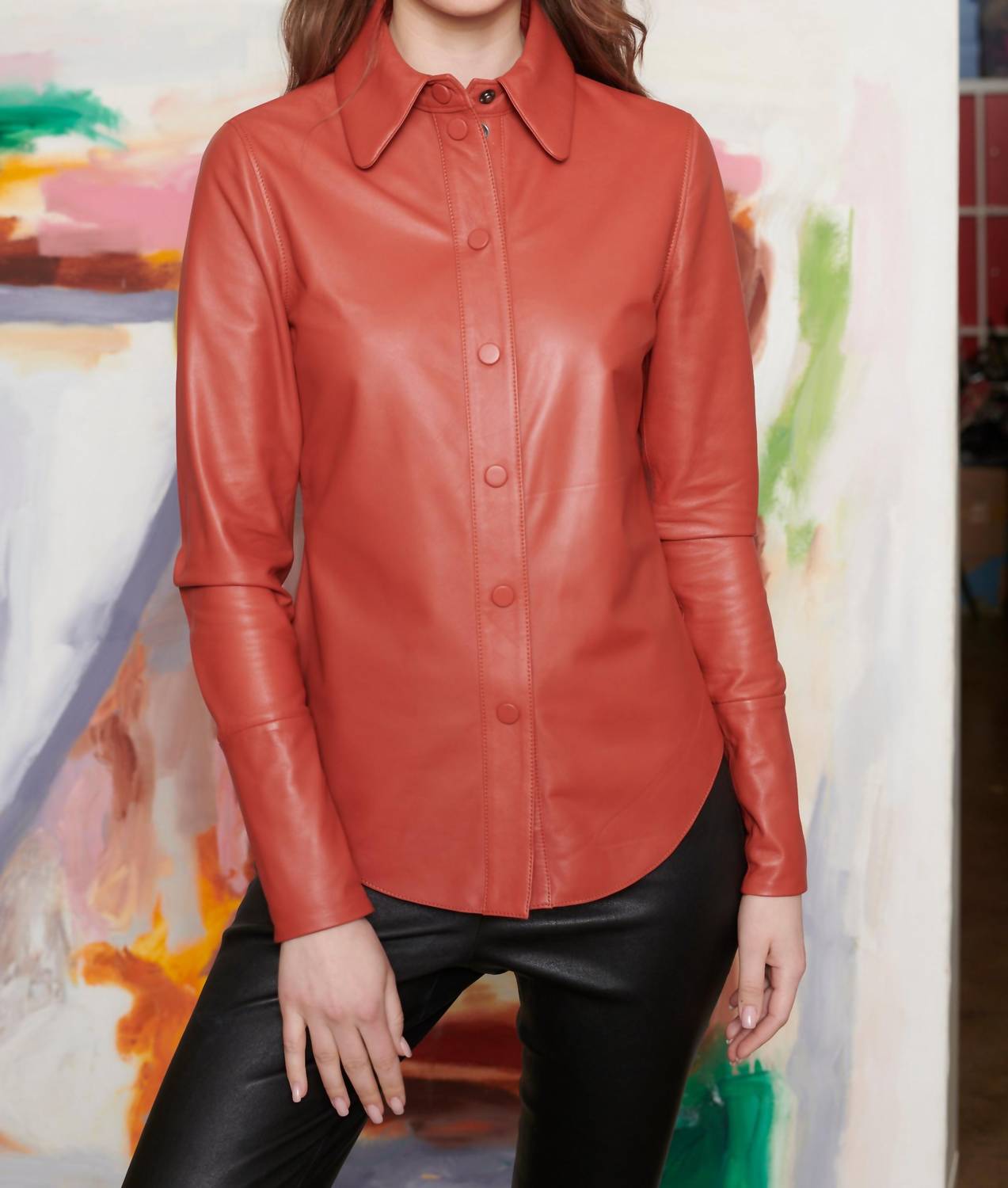 Jakett - Sylvie Vintage Leather Blouse