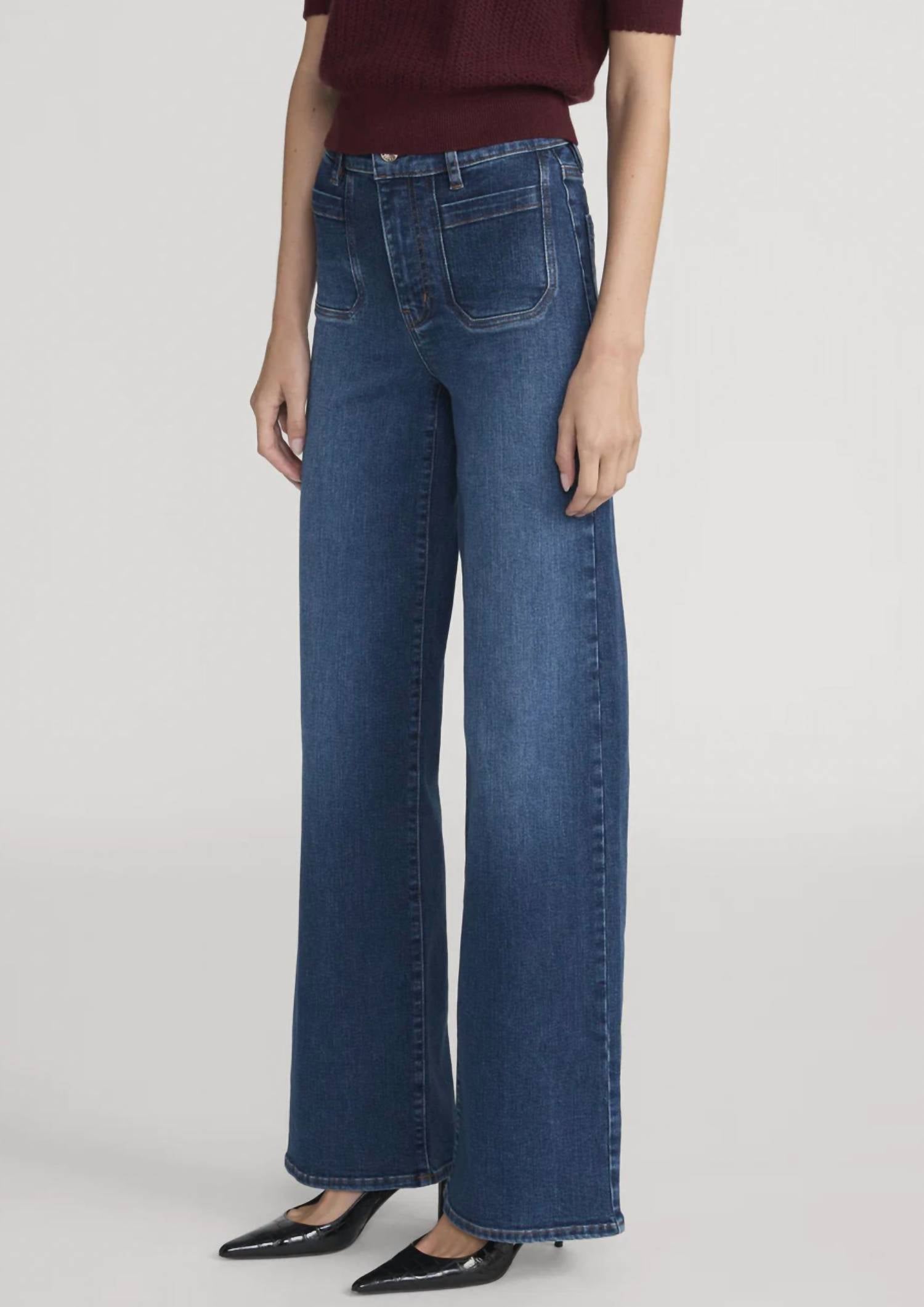 Frame - Le Slim Palazzo Modernist Pocket Jeans