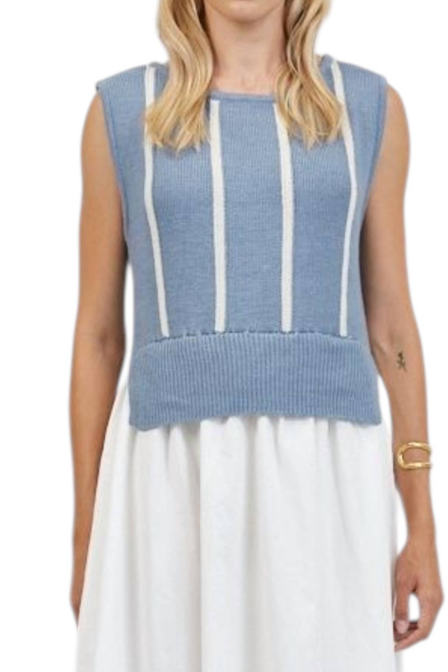 A.Ren - Paige Sweater Twofer Dress