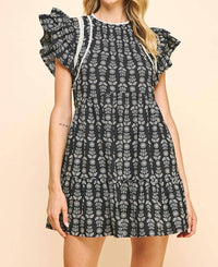 Pinch - Avalon Flutter Sleeve Mini Dress