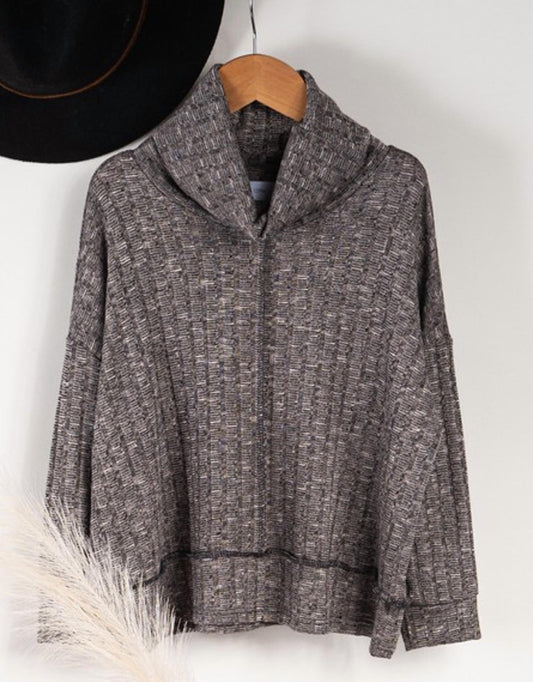 Hailey & Co - Kid's Rib Knit Turtleneck Top