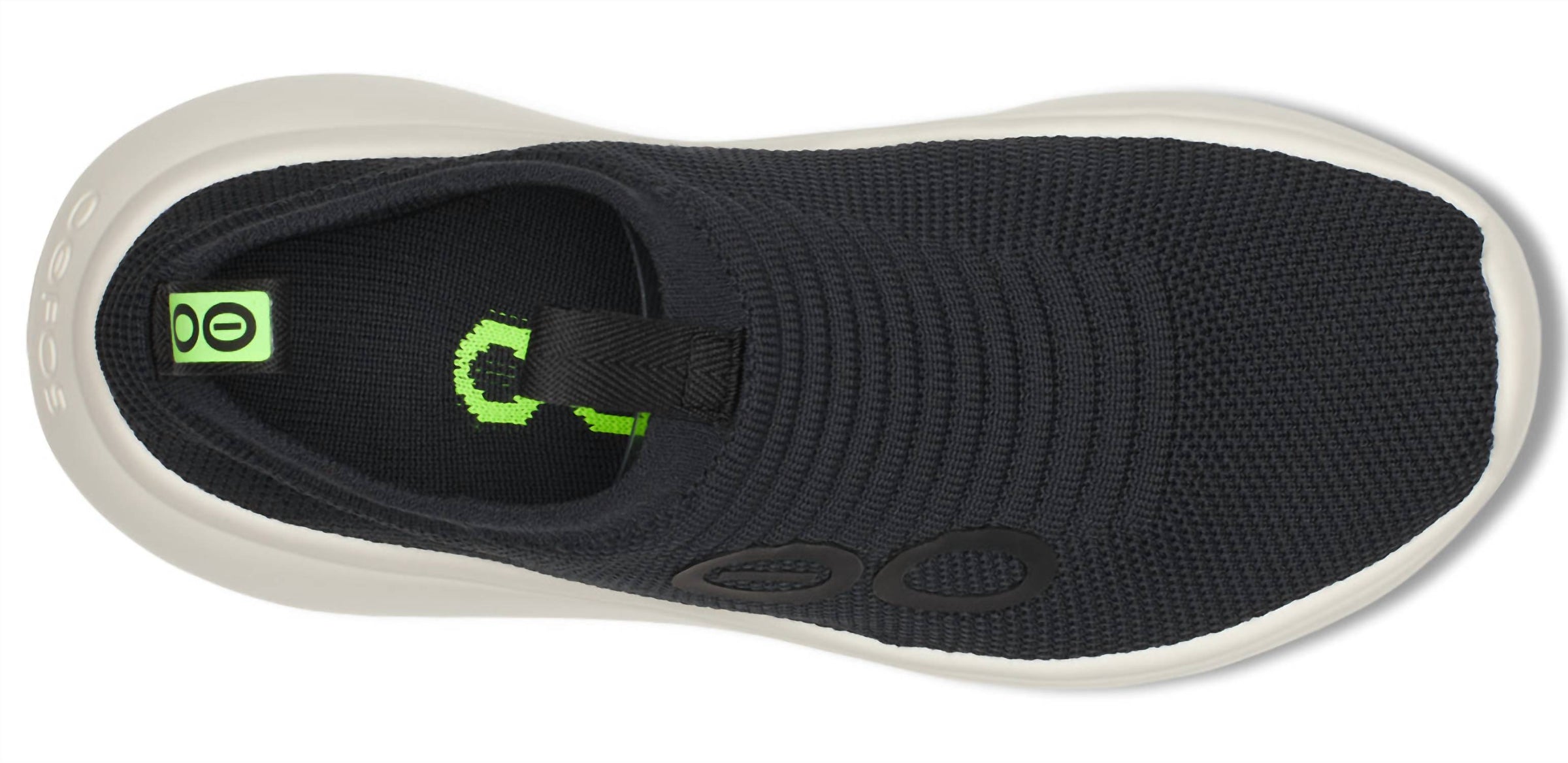 OOFOS Women's Oomy Zen Slip On Shoes in chalk black - women's shoe - view 6