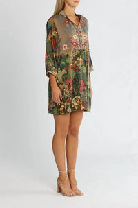 Johnny Was Parrot Gweneth Tunic Dress in multi - women's dress - alternate view