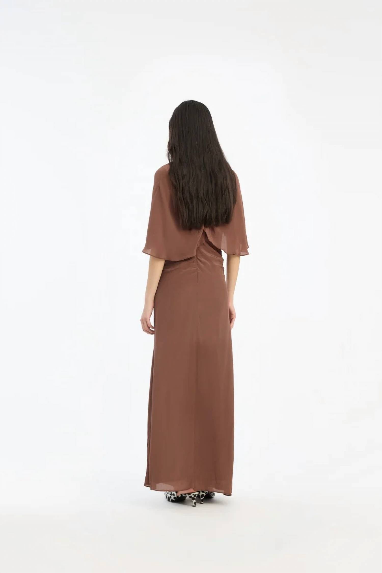Rotate - MAXI CAPE DRESS