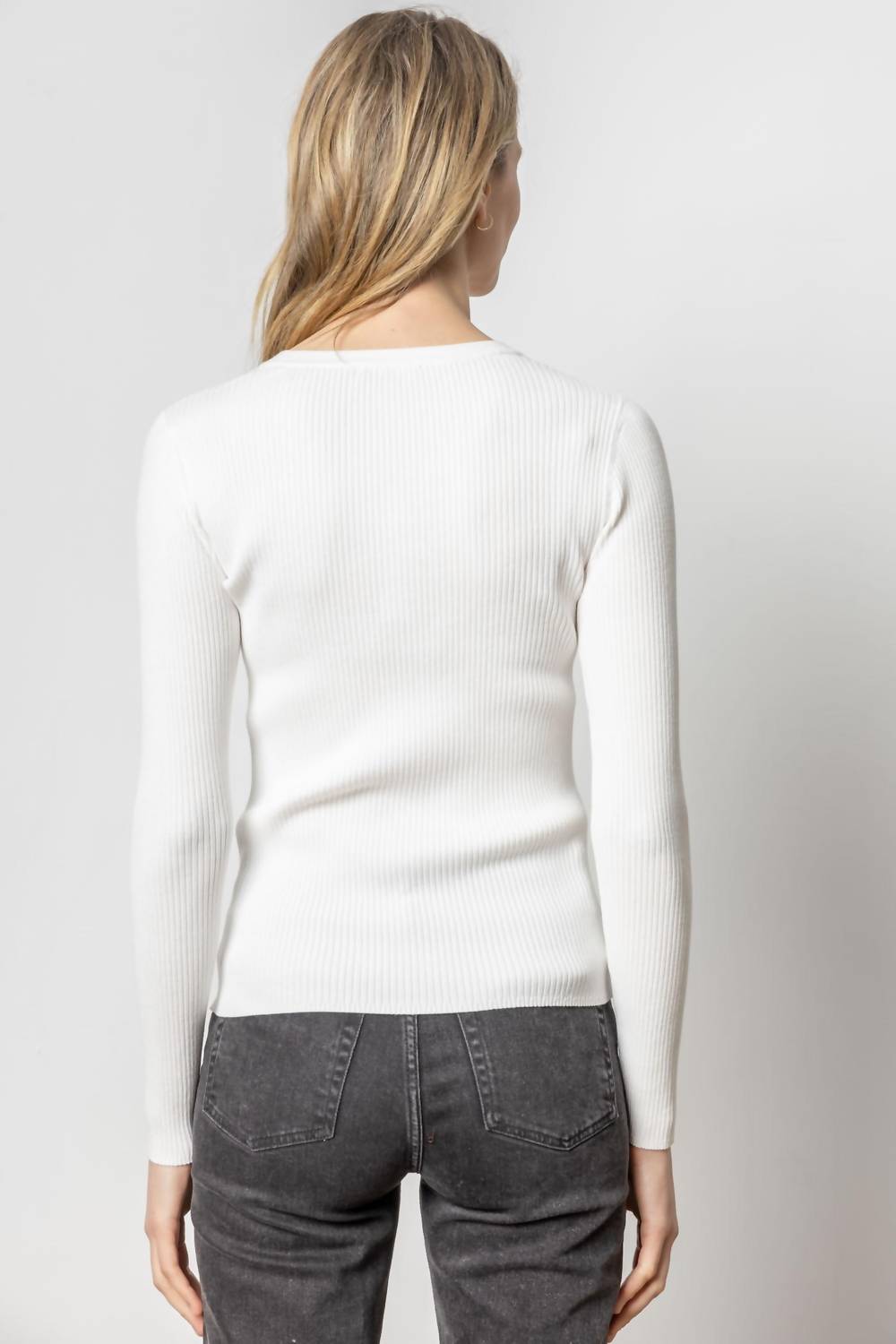 Lilla P - Ribbed Cardigan Sweater