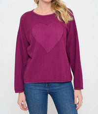 Cotton Lani - Stone Washed Patch Sweatshirt