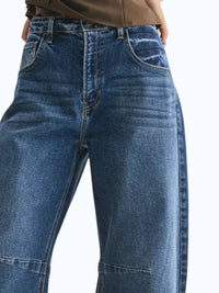 Just Black Denim - Seamed Barrel Jean