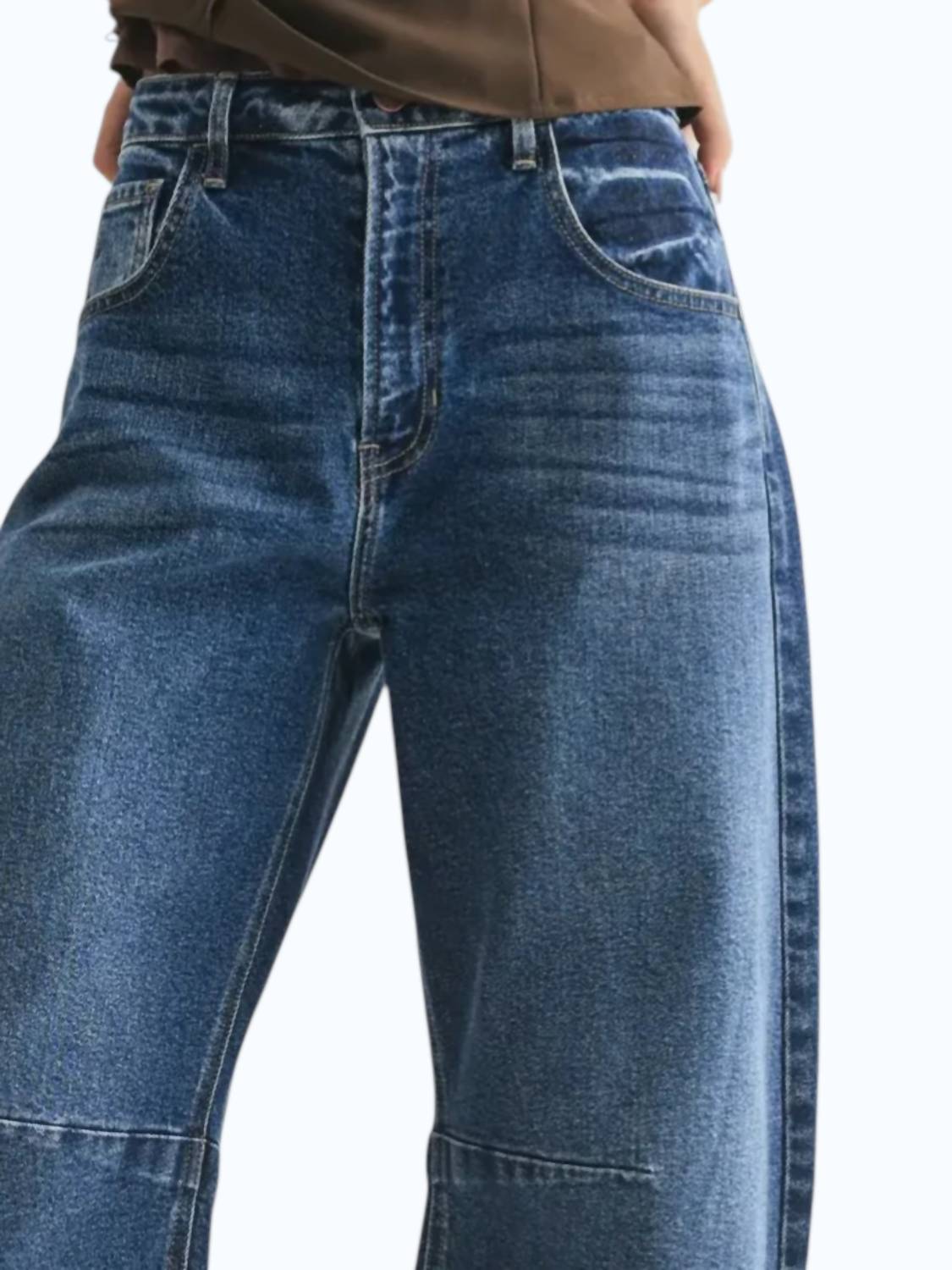Just Black Denim - Seamed Barrel Jean
