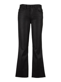 Kut From The Kloth - Kelsey Coated High Rise Ankle Flare Raw Hem Pants