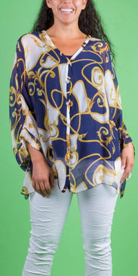 Gigi Moda - Angelo Baroque Silk Blouse