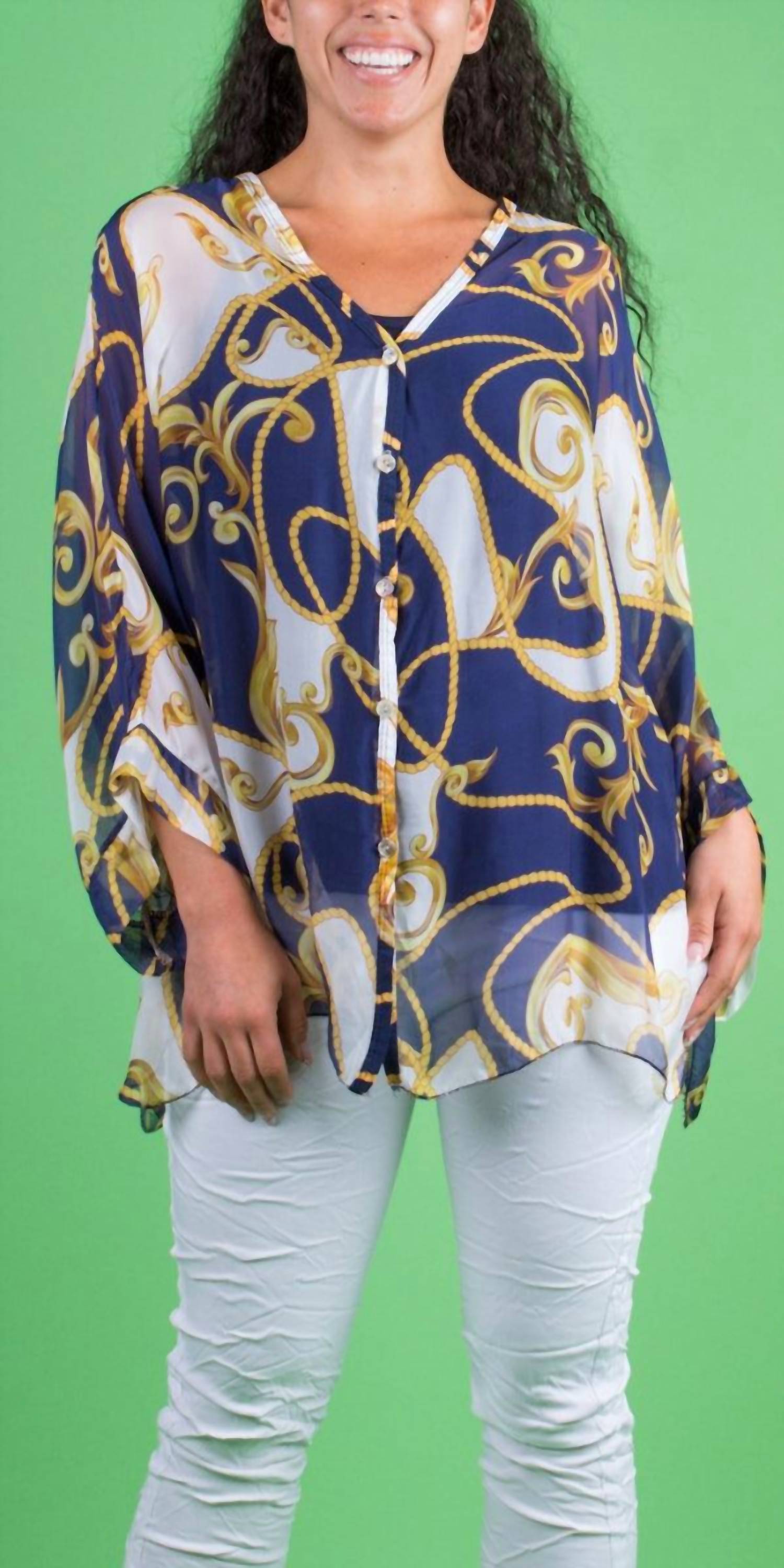 Gigi Moda - Angelo Baroque Silk Blouse