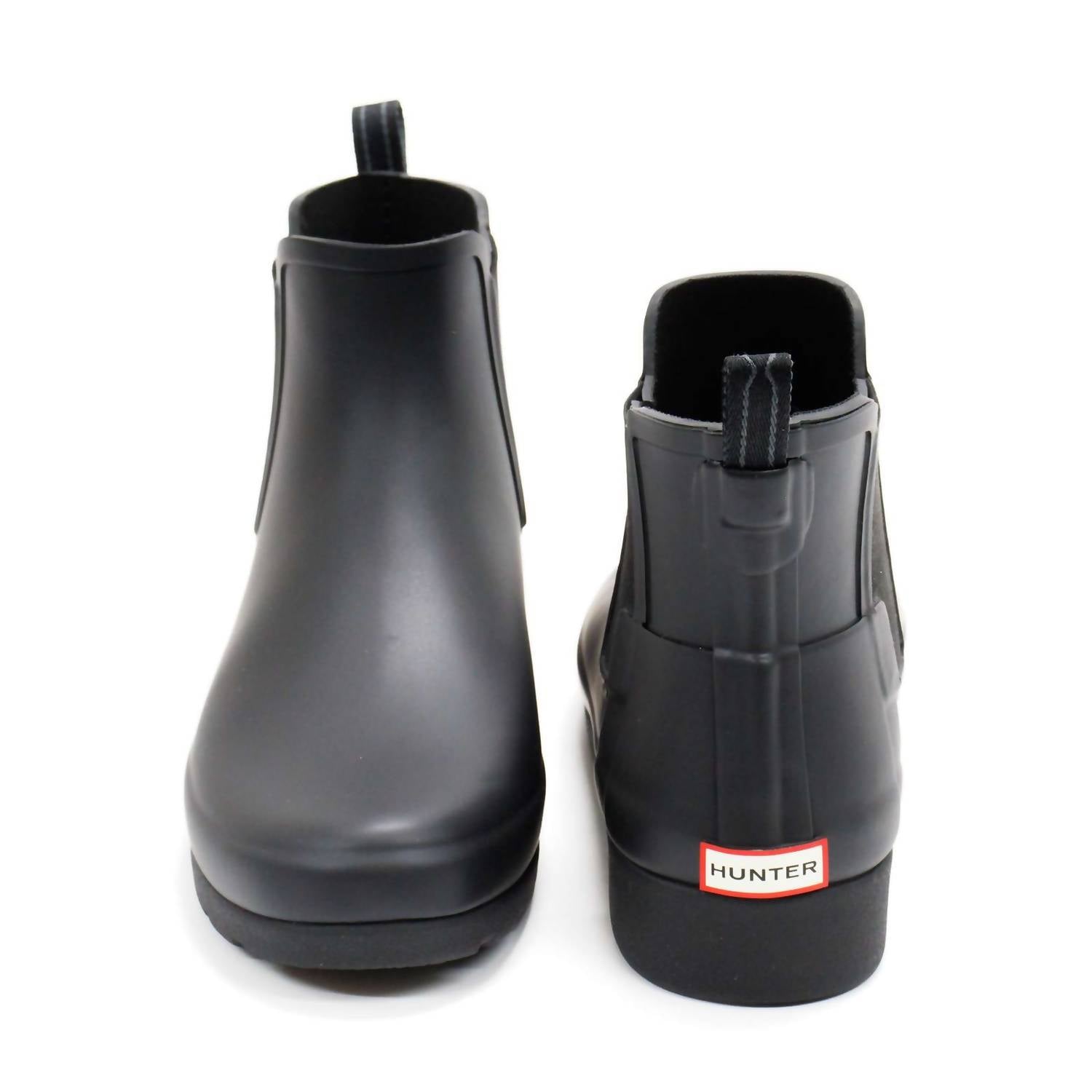 HUNTER Women's Original Refined Chelsea Rain Boots in black - women's shoe - view 4
