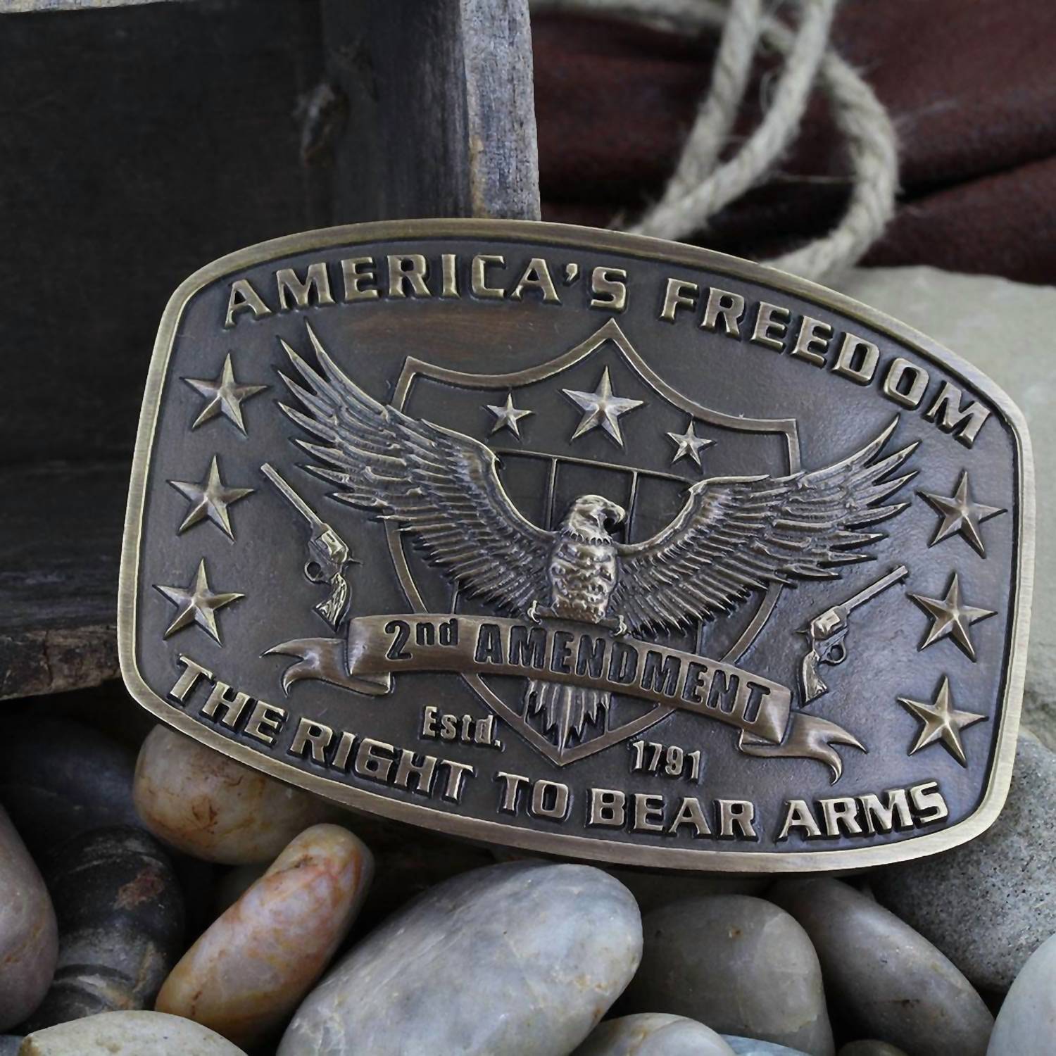 Montana Silversmiths - 2nd Amendment Attitude Belt Buckle
