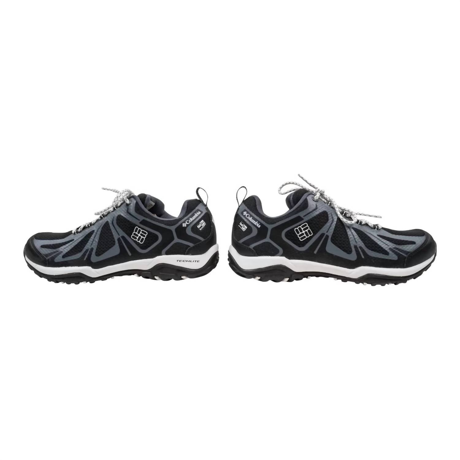 Columbia Women's Grove Heights Low Outdry Trail Shoes in black white - women's sneaker - detail view
